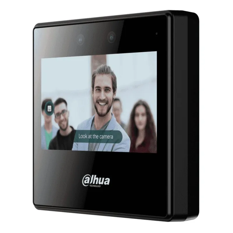 Control de Asistencia DAHUA DHI-ASA3223A-W - 4.3" - Reconocimiento Facial - 2000 Rostros - Rango de Reconocimiento de 0.3 a 1.5m - Wi-Fi - DHI-ASA3223A-W