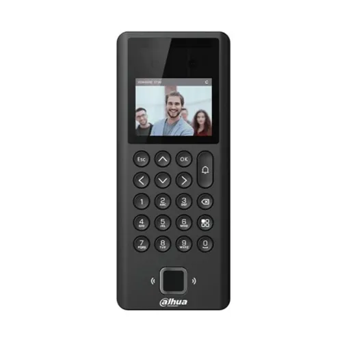 Control de Acceso Dahua ASI3204E - 2.4" - Reconocimiento Facial - Desbloqueo con Tarjeta - Contraseña - Lector de Huella - DHI-ASI3204E