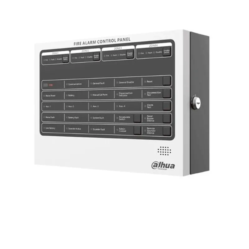 Panel de Alarma Contra Incendios Dahua DHI-HY-C102-4 - 4 Zonas - Hasta 32 Detectores por Zona - RS-485 - Ethernet - DHI-HY-C102-4
