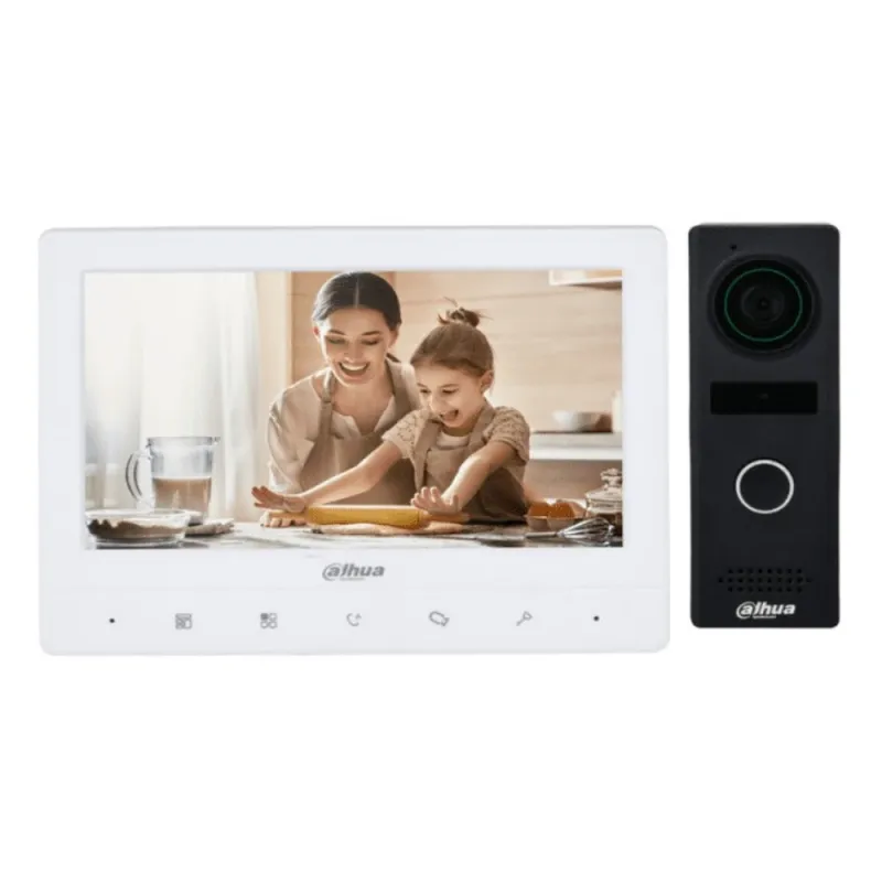 Kit de Videoportero Dahua DHI-KTA02M - Analógico - Monitor de 7" - TFT - Cámara de 1.3 MP - 1 Entrada y Salida de Audio - DHI-KTA02M
