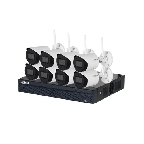 Kit de Vigilancia Dahua IPC-HFW1430DS-SAW - 8 Canales - 8 Cámaras Tipo Bala - IPC-HFW1430DS-SAW