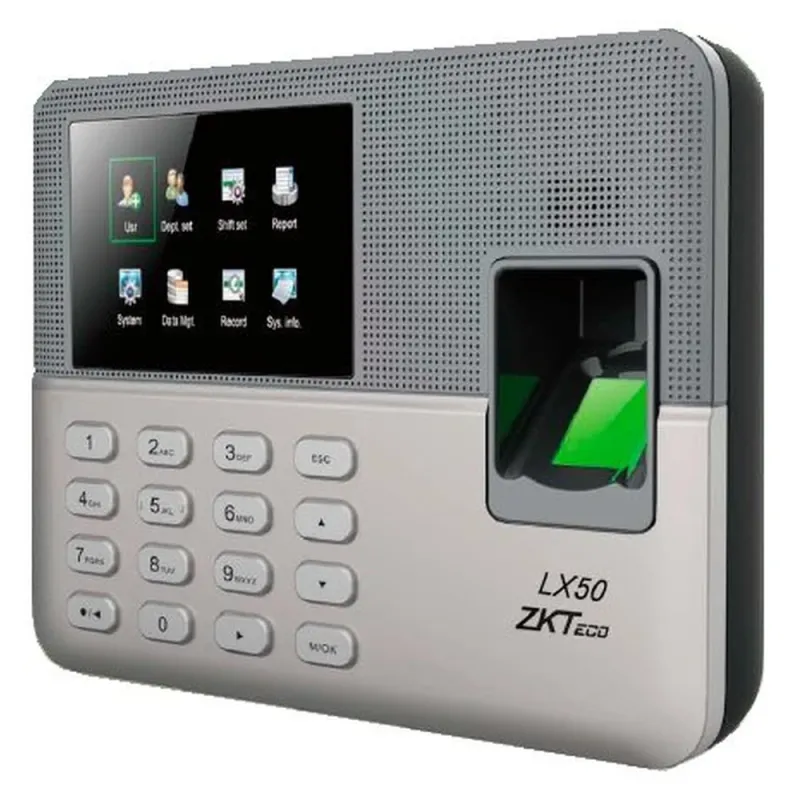 Control de Asistencia ZkTeco - Huella digital - 500 Usuarios - Administrador Vía Excel - LX50