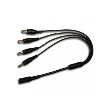 Cable Divisor Alimentación Dahua PFM979-1S4P - Tipo Pulpo - 4 Conectores Macho - 1 Conecto Hembra - PFM979-1S4P