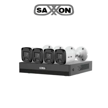Saxxon SUA-KIT/XVR1E04-I/4-B10P-0280B Kit de Videovigilancia 4 Cámaras Bullet 1MP con XVR - SUA-KIT/XVR1E04-I/4-B10P-0280B