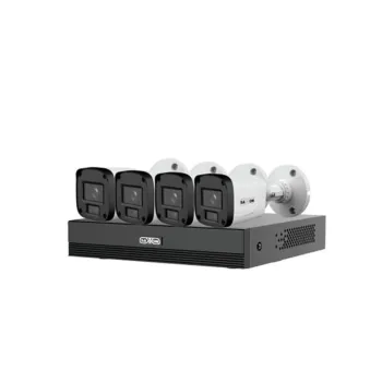 Kit de Vigilancia SAXXON SUA-KIT/XVR1E04-I/4-B20P-0280B - DVR 4 Canales - 4 Cámaras - SUA-KIT/XVR1E04-I/4-B20P-0280B