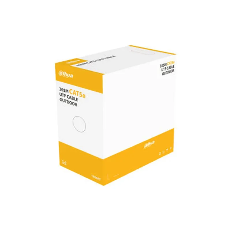 Bobina Dahua PFM920-5EU - Cat5e - 305M - 24 AWG - Negro - DH-PFM920-5EU