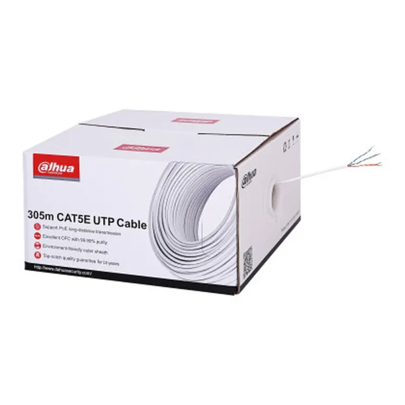 Bobina Dahua PFM920I-5EUN - Cat5e - 305M - Blanco - DH-PFM920I-5EUN