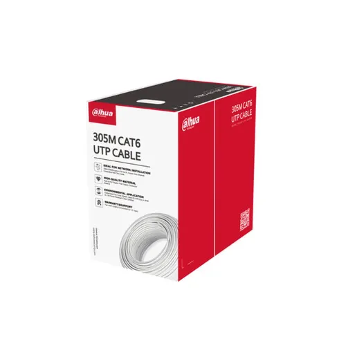 Bobina Dahua PFM920I-6UN-C - 305M - CAT6 - UTP - Azul - DH-PFM920I-6UN-C