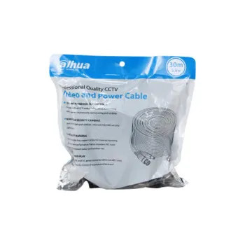 Cable Siamés Dahua PFM942I-30-5 - BNC - 30M - Negro - DH-PFM942I-30-5