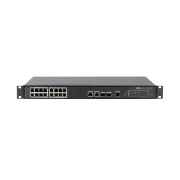 Switch Dahua PFS4218-16ET-190 - Fast Ethernet- 16 Puertos PoE++ - 2 Uplink - 2 SFP - Gestionado - DH-PFS4218-16ET-190
