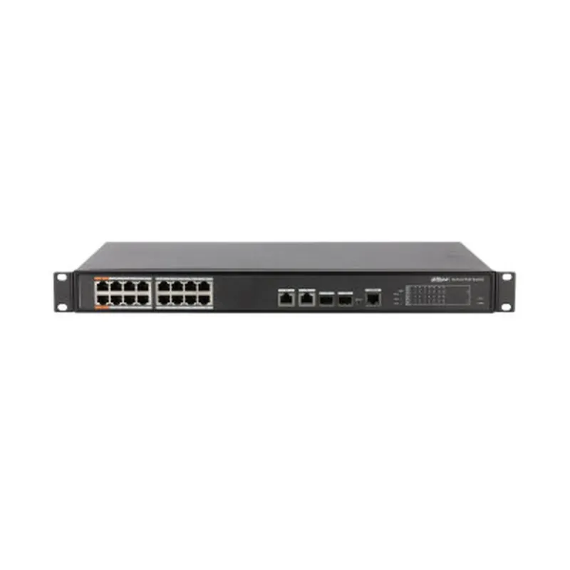 Switch Dahua PFS4218-16ET-190 - Fast Ethernet- 16 Puertos PoE++ - 2 Uplink - 2 SFP - Gestionado - DH-PFS4218-16ET-190