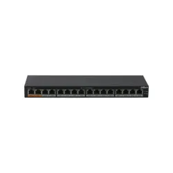 Switch Dahua PFS3016-16GT-190 - Gigabit Ethernet - 16 Puertos PoE+ - No Gestionado - DH-PFS3016-16GT-190 Switch Dahua PFS3016-16GT-190 - Gigabit Ethernet - 16 Puertos PoE+ - No Gestionado - DH-PFS3016-16GT-190