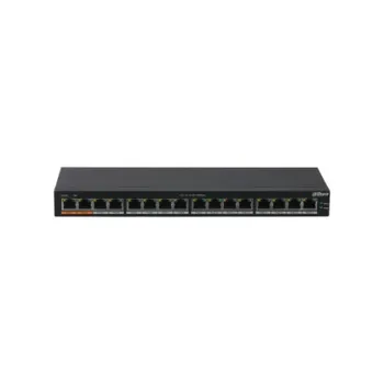 Switch Dahua PFS3016-16GT-190 - Gigabit Ethernet - 16 Puertos PoE+ - No Gestionado - DH-PFS3016-16GT-190