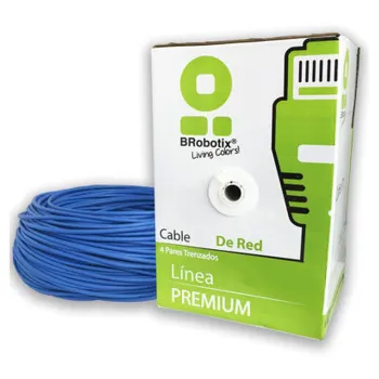 Bobina BRobotix - Cat5e - 305M - 24 AWG - Azul - 065200