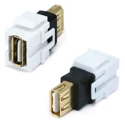 Jack USB Brobotix 065616 - Hembra - USB 2.0 - Blanco - 065616 Jack USB Brobotix 065616 - Hembra - USB 2.0 - Blanco - 065616
