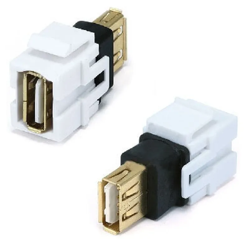 Jack USB Brobotix 065616 - Hembra - USB 2.0 - Blanco - 065616