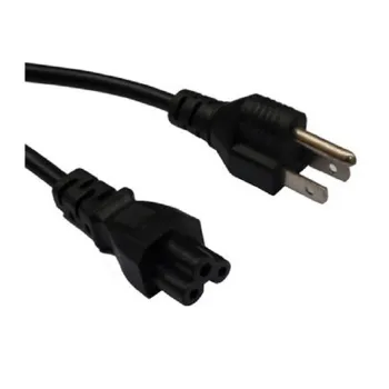 Cable de Corriente para Laptop BRobotix 076889 - Tipo Trébol - 18 AWG - 1.80 Mts - 076889
