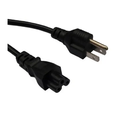 Cable de Corriente para Laptop BRobotix 076889 - Tipo Trébol - 18 AWG - 1.80 Mts - 076889 Cable de Corriente para Laptop BRobotix 076889 - Tipo Trébol - 18 AWG - 1.80 Mts - 076889