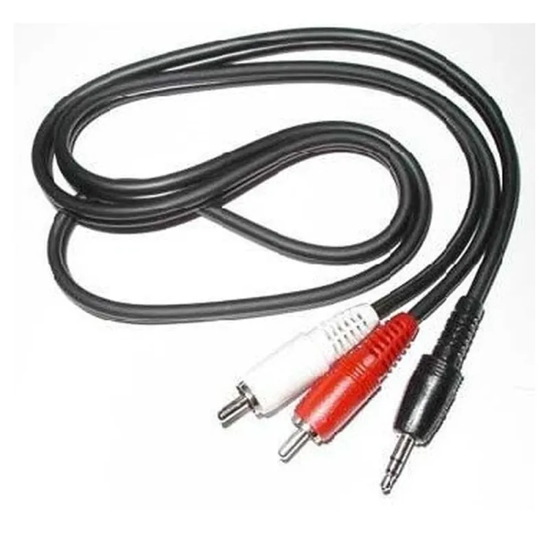 Cable RCA BRobotix 080161 - 2 Audio Macho a 3.5mm Macho - 1.8m - 080161