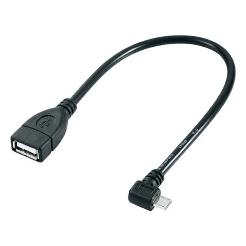 Adaptador USB BRobotix 097242 V2.0 - OTG - Micro B a USB A - 90º - 097242