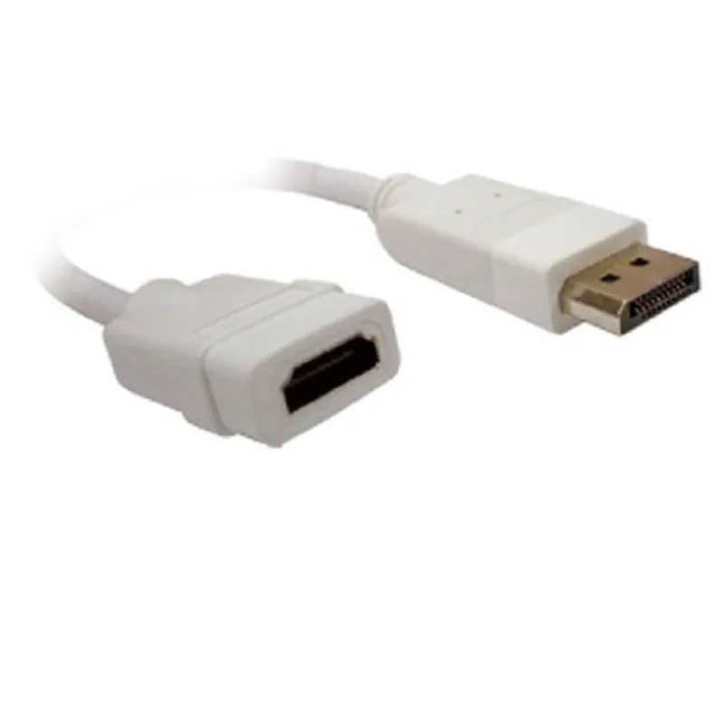 Adaptador Brobotix Displayport a HDMI - 1080p - Blanco - 104540