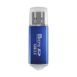 Lector de Tarjetas SD BRobotix - USB 2.0 - Azul - 345673A Lector de Tarjetas SD BRobotix - USB 2.0 - Azul - 345673A