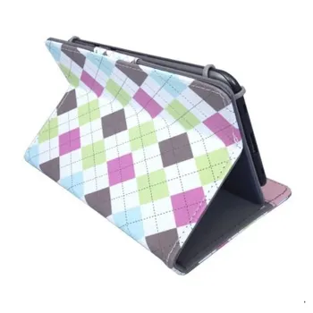 Funda para Tableta BRobotix 704537 - 7" - Folio - Vinipiel - Universal - Napolitano Ajedrez - 704537