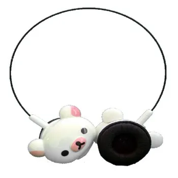 Audífonos BRobotix 973426W - Alámbricos - 3.5 mm - 1.2 m - Micrófono - Oso Blanco - 973426W