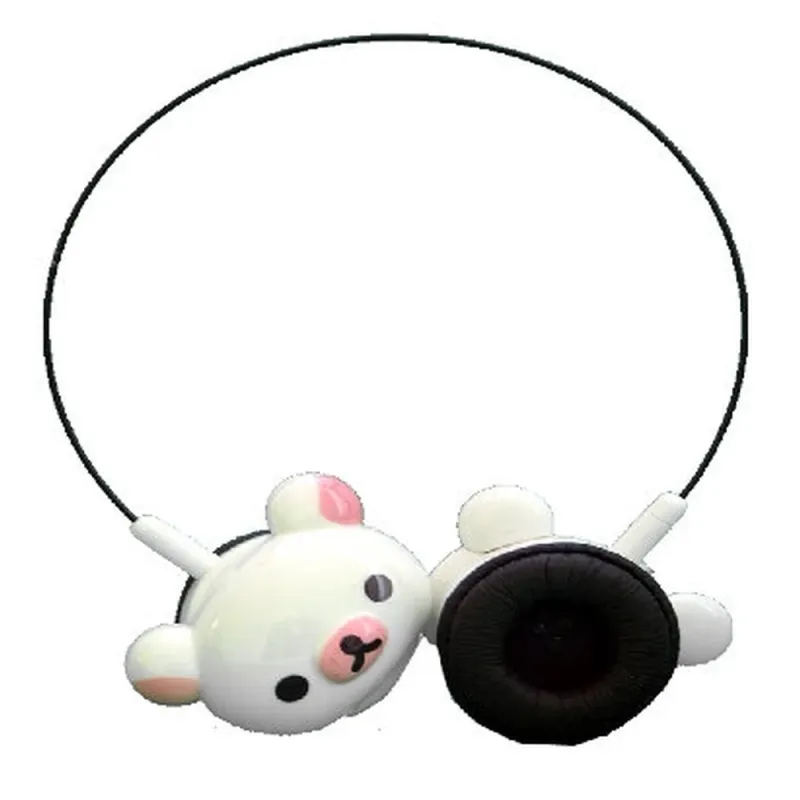 Audífonos BRobotix 973426W - Alámbricos - 3.5 mm - 1.2 m - Micrófono - Oso Blanco - 973426W