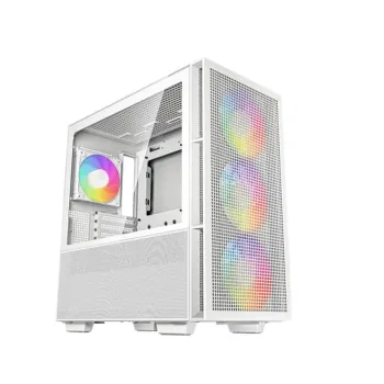 Gabinete Gamer Deepcool CH560 - Media Torre - Mini-ITX/Micro-ATX/ATX/E-ATX - 4 Ventiladores - Panel Lateral - Blanco - R-CH560-WHAPE4-G-1