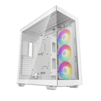 Gabinete Gamer DeepCool CH780 - Torre - Mini-ITX/M-ATX/ATX/E-ATX - 1 Ventilador - Panel Lateral - Blanco - R-CH780-WHADE41-A-1