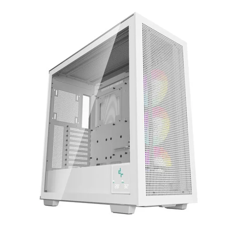 Gabinete Gamer Deepcool R-Morpheus - Torre - ATX/E-ATX - 3 Ventiladores - Panel Lateral - Blanco - R-MORPHEUS-WH