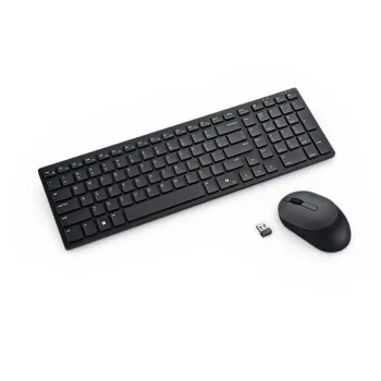 Kit Teclado y Mouse Inalámbrico Dell KM555 - Español - RF Universal + Bluetooth - Color Negro - KM555-BLK-LTN