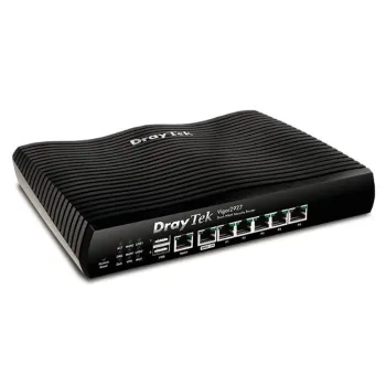 Switch DrayTek VIGOR2927 - Gigabit Ethernet - 1 RJ-45 WAN/LAN - 5 RJ-45 - Gestionado - Balanceador de cargas - VIGOR2927