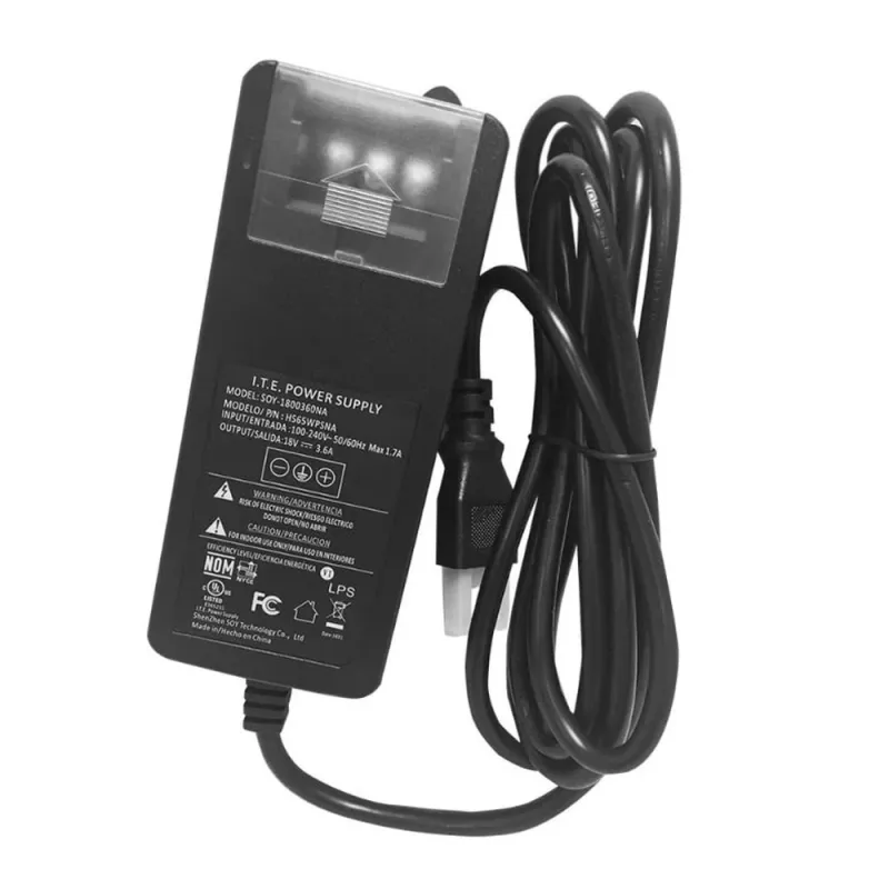 Adaptador de fuente de alimentación DSC HS65WPSNA - 18 VDC - Para panel principal PowerSeries Pro - HS65WPSNA