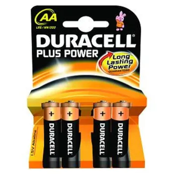 Pila Duracell MN1500B4 - AA - Alcalina - 4 Piezas - 41333001029