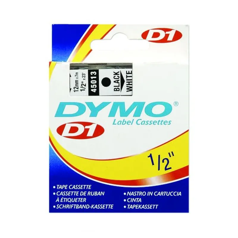 Cinta DYMO LETRATAG BER-DYM-LM350 - Negro sobre Blanco - 7MTS - 45013