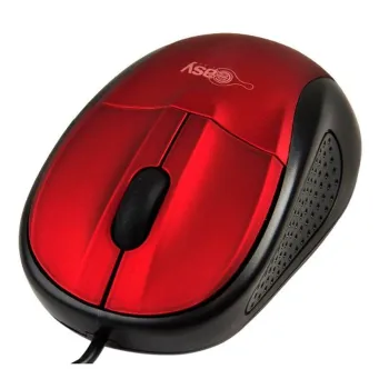 Mouse Óptico Easy Line EL-993315 - Alámbrico - USB - Rojo - EL-993315