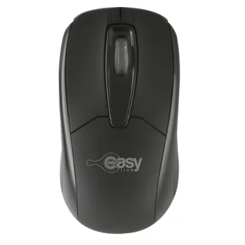 Mouse Óptico Easy Line EL-993377 - Alámbrico - USB - 1000 Dpi - 3 Botones - Negro - EL-993377