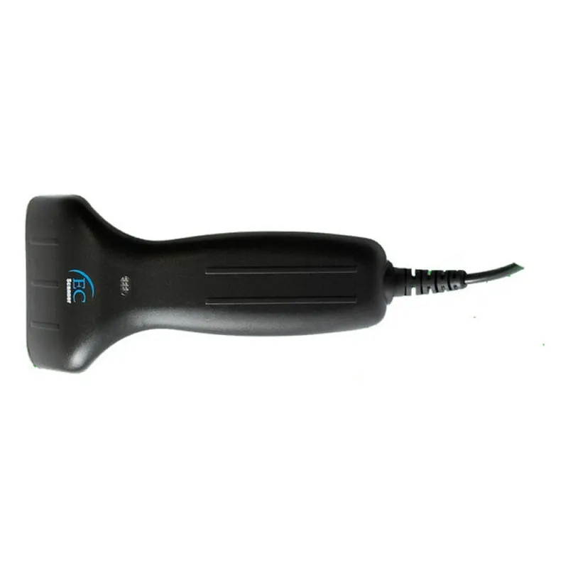 Lector Código de Barras CCD EC Line EC-CD-8100 - Ergonómico - PS2 - Negro - EC-CD-8100