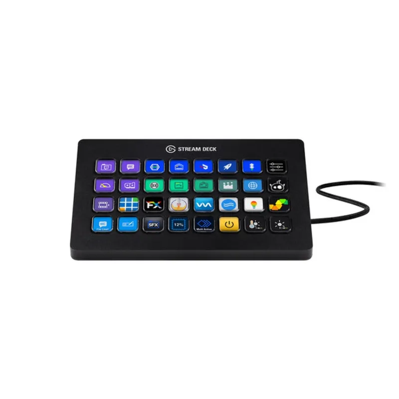 Teclado Elgato Stream Deck XL - 32 Teclas LCD Personalizables - USB 3.0 - 10GAT9901