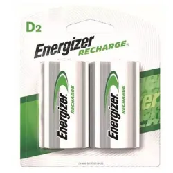 Pila Energizer E0800700 - D2 - Recargable - 2 Piezas - E0800700
