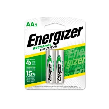 Pila Energizer PIENERECAA2 - AA - Níquel - Recargables - 2 Piezas - PIENERECAA2