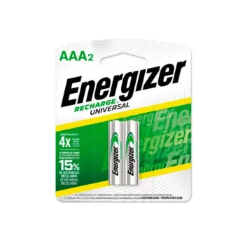 Pilas Energizer PIENERECAAA2 - AAA - Níquel-Hidruro metálico - Recargables - 2 Piezas - PIENERECAAA2