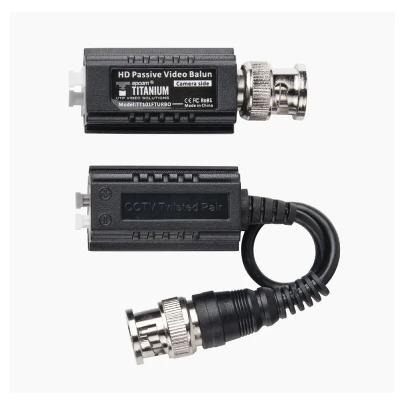 Kit de Transceptores Epcom TT-101-F-TURBO - 5MP - Hasta 4K - Cable RF Blindado - TT-101-F-TURBO