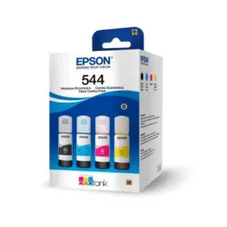 Tinta Epson T544 - 4 Botellas - Negro - Cian - Magenta - Amarillo - 65ML - T544520-4P Tinta Epson T544 - 4 Botellas - Negro - Cian - Magenta - Amarillo - 65ML - T544520-4P