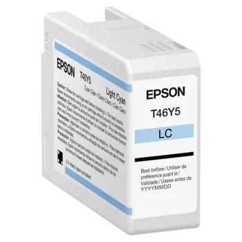 Tinta Epson T46Y - Cian Claro - 50ML - T46Y500