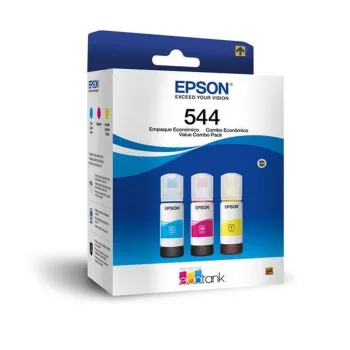 Tinta Epson T544 - 3 Botellas - Cian - Magenta - Amarillo - 65ML - T544520-3P