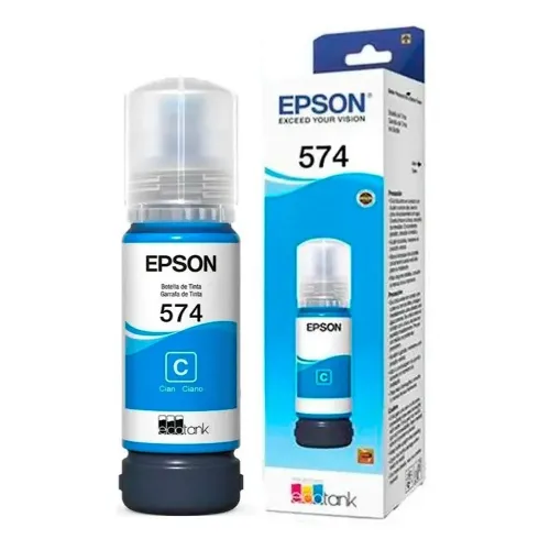 Tinta Epson T574 - Cian - T574220-AL Tinta Epson T574 - Cian - T574220-AL