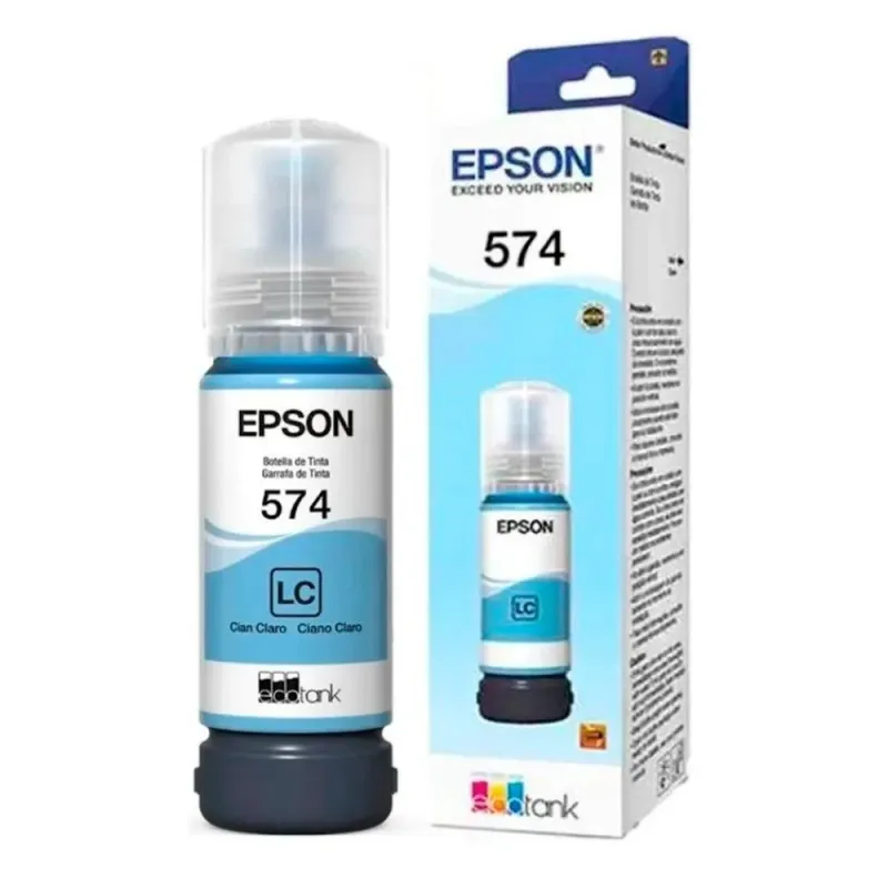 Tinta Epson T574 - Cian Claro - T574520-AL